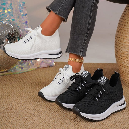 Walking Shoes for Women - Breathable Mesh Sneakers with Arch Support
