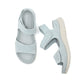 Platform Beach Sandals for Women, Cutout Hook-and-Loop Summer Slides