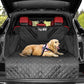 Premium Dog Car Seat Cover: sizing reference next to a dog