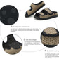Wide diabetic open-toe sandal for swollen feet with two adjustable velcro straps, breathable mesh and a cushioned massage sole