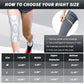 3D-Weave Compression Knee Sleeves: fabric and stitching detail