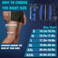Hinged Knee Brace: fabric and stitching detail