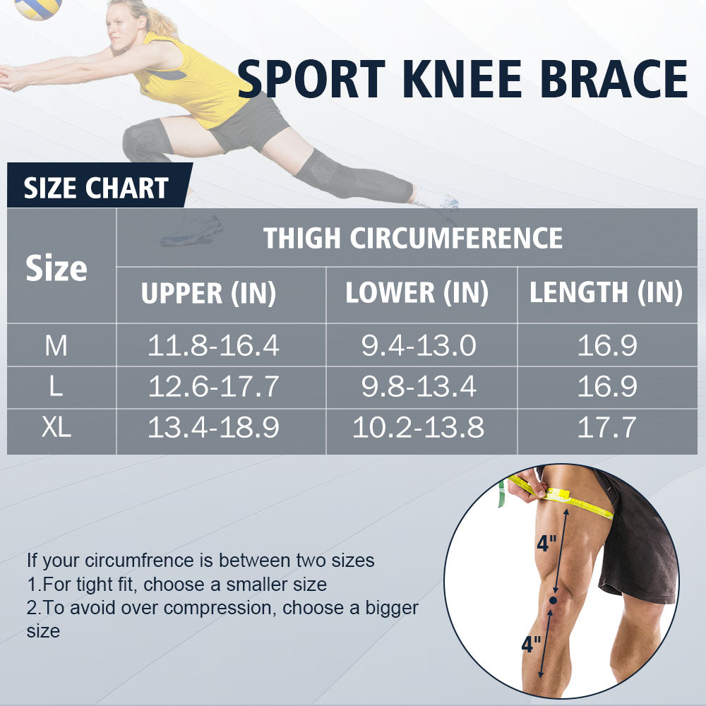 Football Knee Sleeves: top view