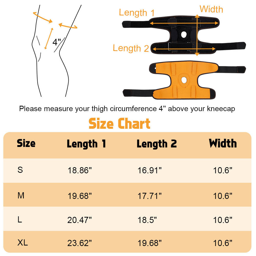 Hinged Knee Brace: closure detail