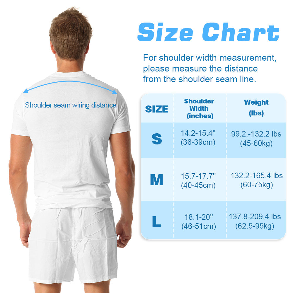 Double Shoulder Compression Brace: top view