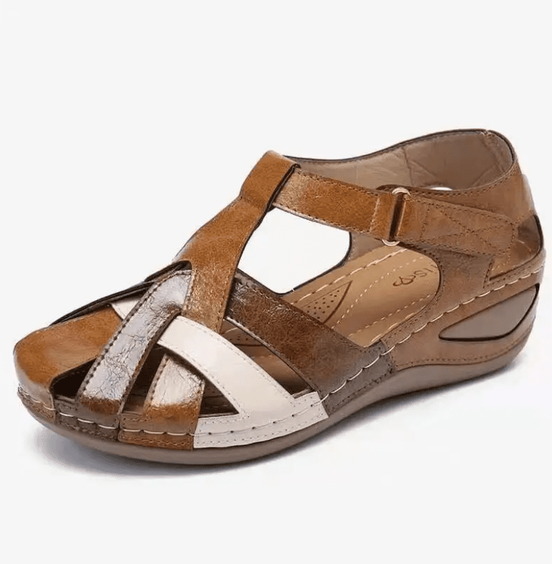 Supportive Sandals for Women with Velcro Strap