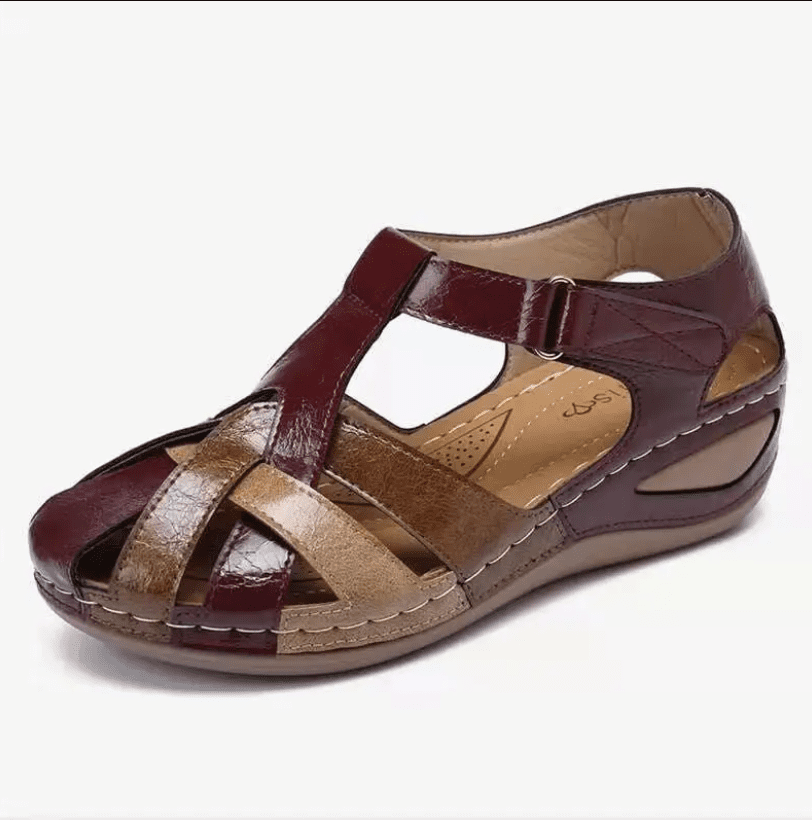 Supportive Sandals for Women with Velcro Strap