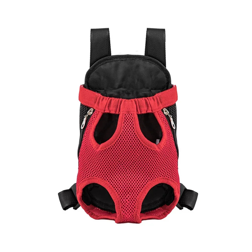 Airline Approved Dog and Cat Carrier Backpack: in use with a dog