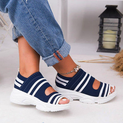 Orthopedic Wide Width Sandals for Women - side profile orthopedic sandals with arch support