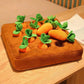 Calming Carrot Farm: dog playing with the toy