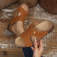 Cork Wedge Slide Sandals for Women - Lightweight Retro Platform Slippers