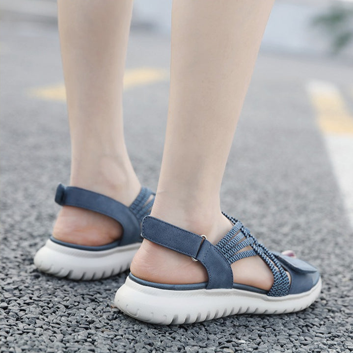 Comfort Sport Sandals, Elastic Strap Lightweight Walking Summer Slides