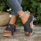 Comfortable Wedge Shoes for Women - Lightweight Slip-On Summer Sandals
