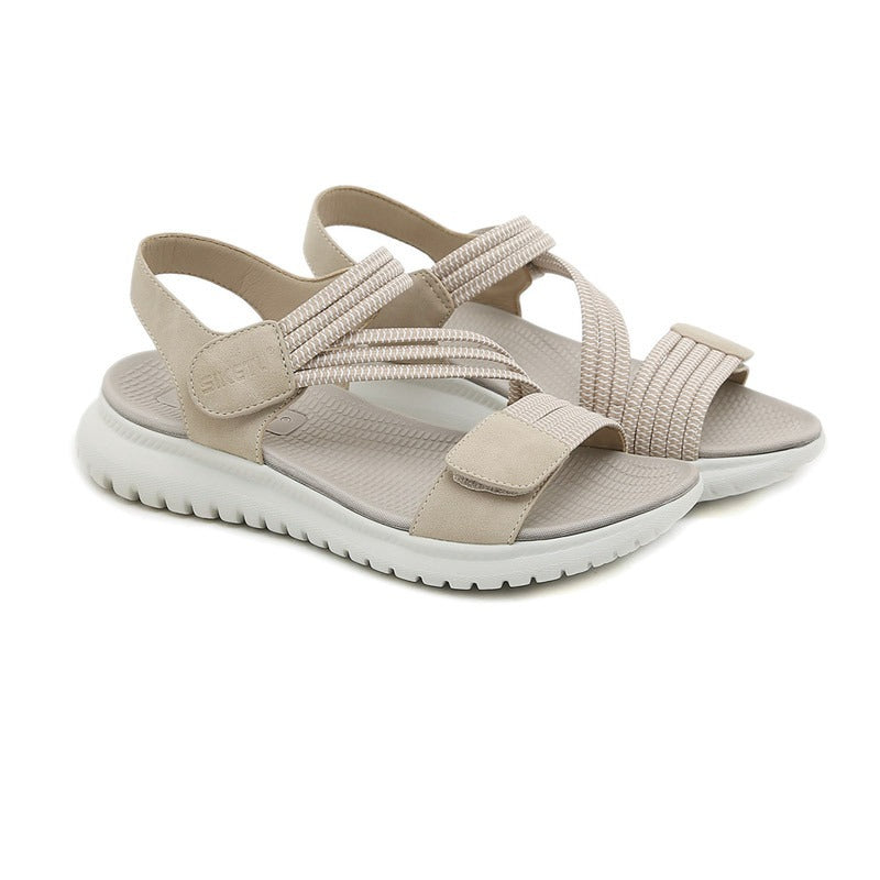 Elastic Strap Sandals for Women, Lightweight Sport Comfort Summer Slides
