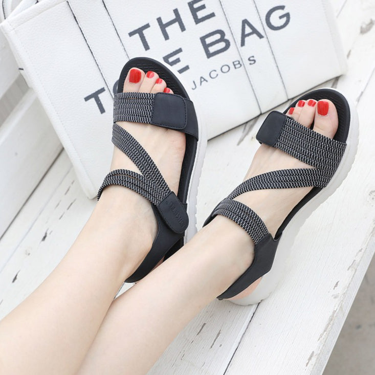Elastic Strap Sandals for Women, Lightweight Sport Comfort Summer Slides