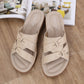 Wide Width Wedge Sandals for Women, Plus Size Retro Casual Comfort Slides