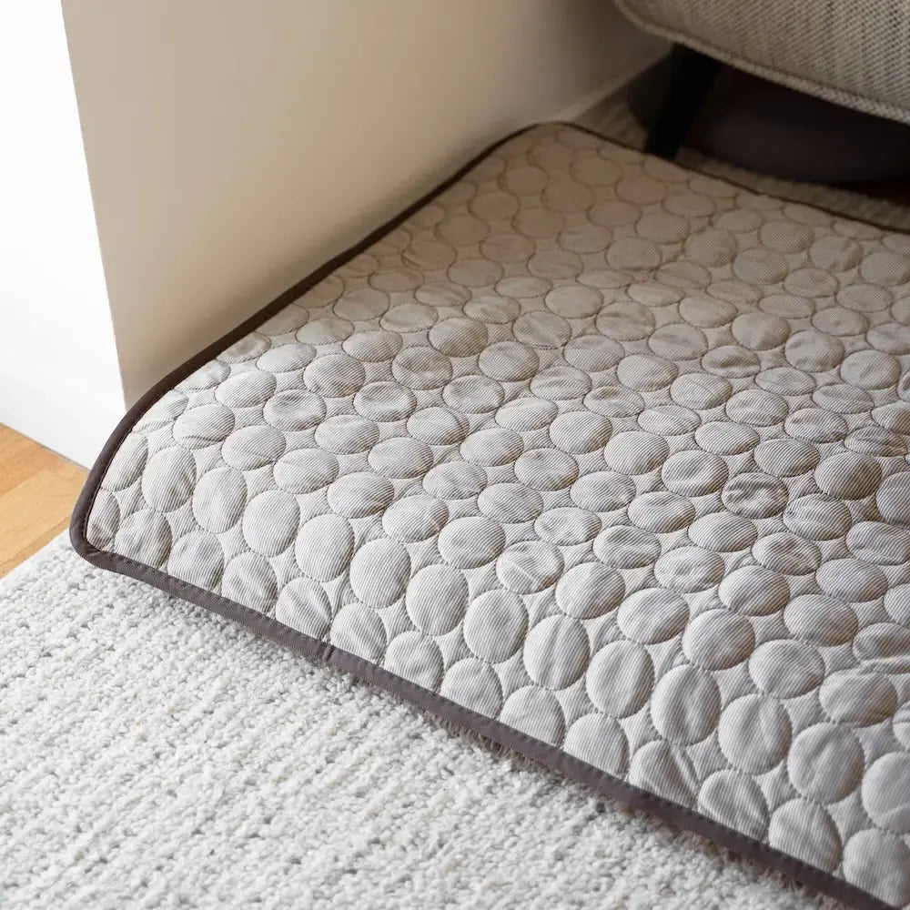 Self-Cooling Pet Mat: bed in a living room setting