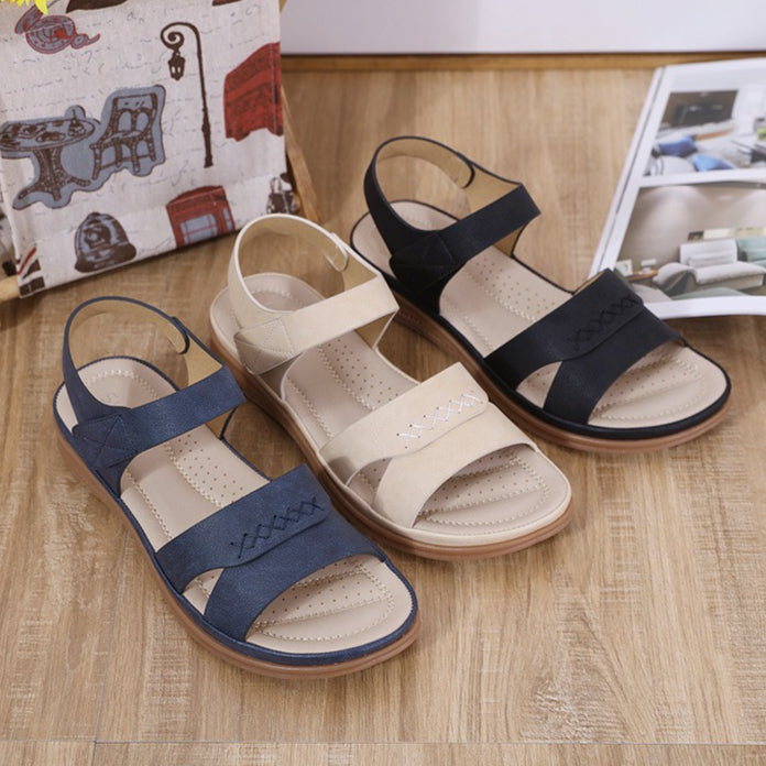 Retro Wedge Sandals for Women, Plus Size Lightweight Casual Summer Heels