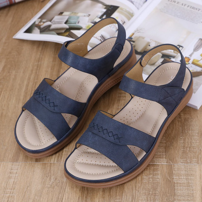 Retro Wedge Sandals for Women, Plus Size Lightweight Casual Summer Heels