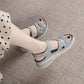 Sport Sandals for Women, Chunky Sole Hook-and-Loop Lightweight Summer Slides