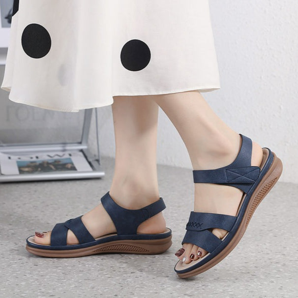 Retro Wedge Sandals for Women, Plus Size Lightweight Casual Summer Heels