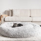 Calming Donut Cat Bed: dog resting on the bed