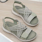 Comfort Sport Sandals, Elastic Strap Lightweight Walking Summer Slides