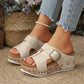 Comfortable Wedge Shoes for Women - Lightweight Slip-On Summer Sandals