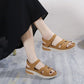 Sport Sandals for Women, Chunky Sole Hook-and-Loop Lightweight Summer Slides