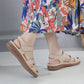 Retro Wedge Sandals for Women, Plus Size Lightweight Casual Summer Heels