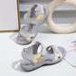 Velcro Sport Sandals for Women, Color Block Lightweight Summer Slides