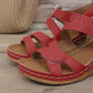 Platform Sandals for Women - Adjustable Criss-Cross Straps with Arch Support
