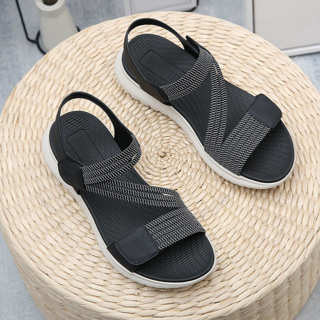 Elastic Strap Sandals for Women, Lightweight Sport Comfort Summer Slides