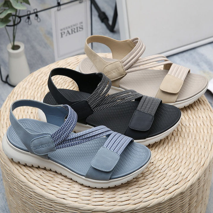 Elastic Strap Sandals for Women, Lightweight Sport Comfort Summer Slides