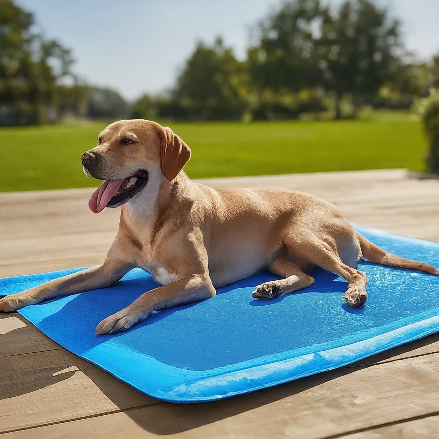 Pet Cooling Mat: bed in a living room setting