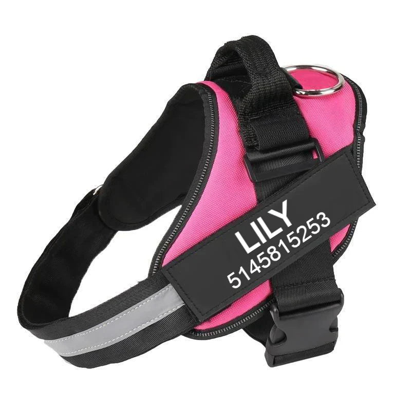 Custom No Pull Dog Harness: sizing reference
