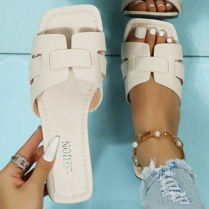 PU Leather Summer Sandals