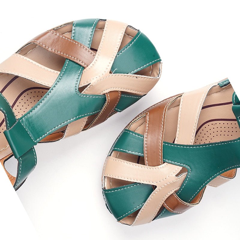 Supportive Sandals for Women with Velcro Strap