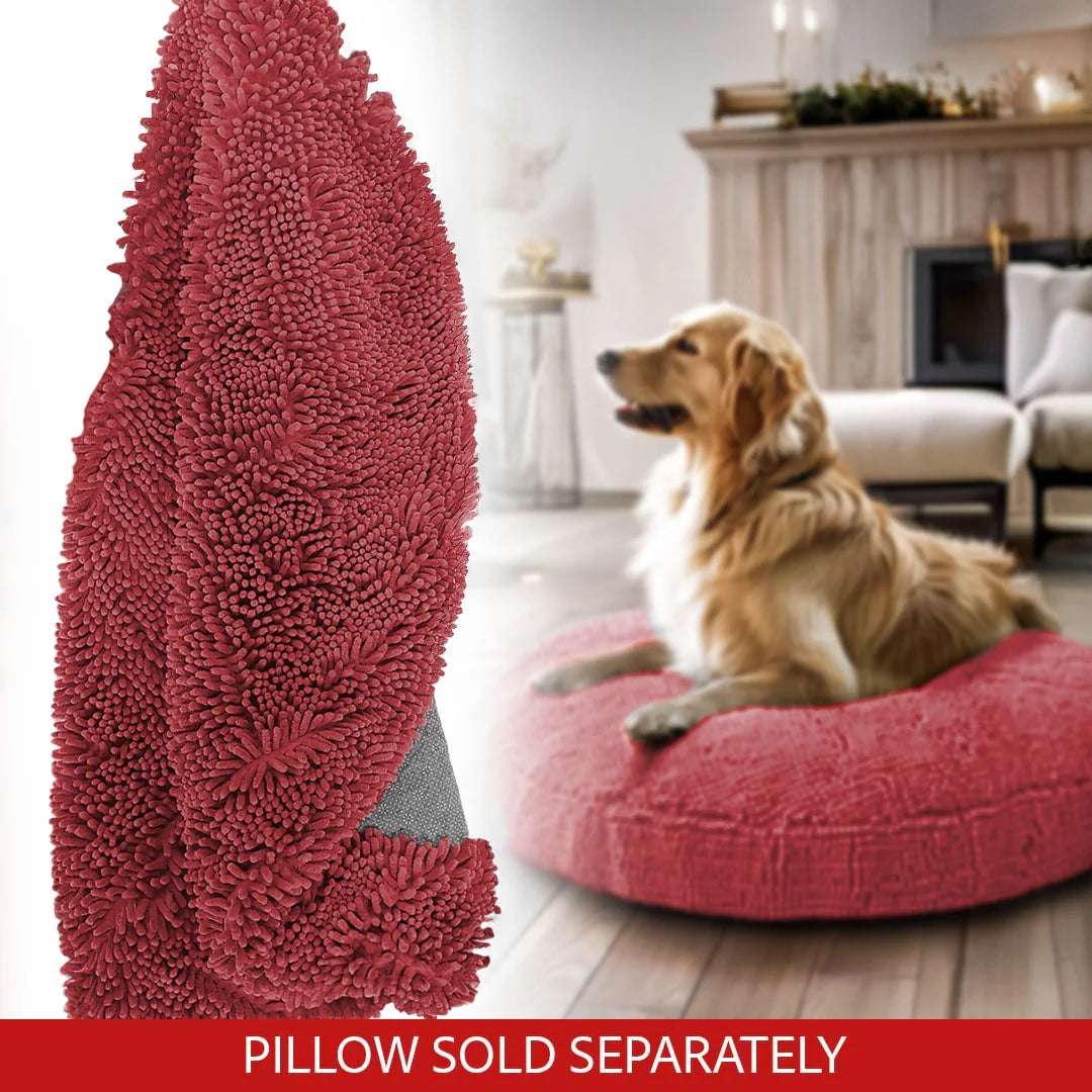 Cloud K9 Chenille Dog Bed Cover: dog resting on the bed