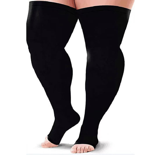 Plus Size Thigh High Compression Socks(2 Pairs)