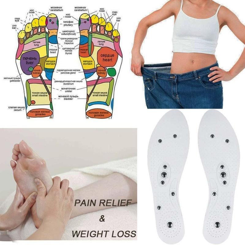 Magnetic Acupressure Reflexology Gel Insoles