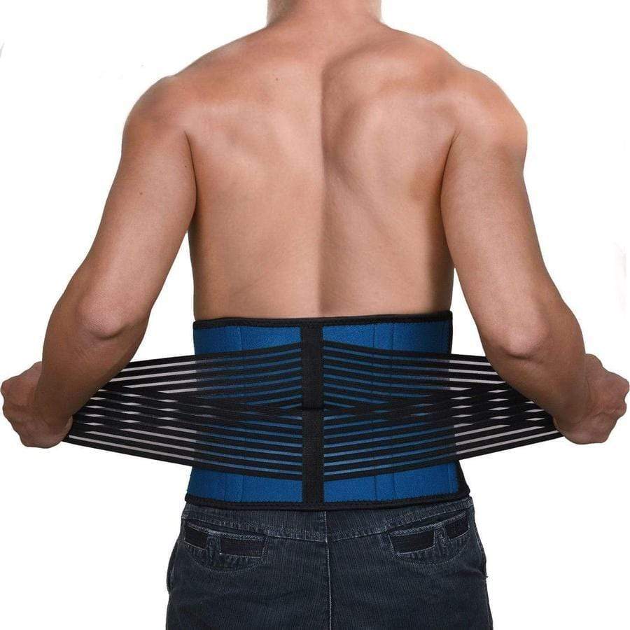 Back Support Brace for Lower Back & Lumbar Pain Back Brace upliftex 2XL / Black