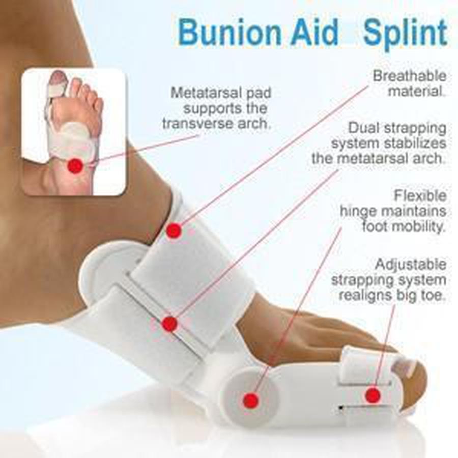 Bunion Corrector Splint Brace Adjustable Hinged Big Toe Straightener Bunion Corrector upliftex