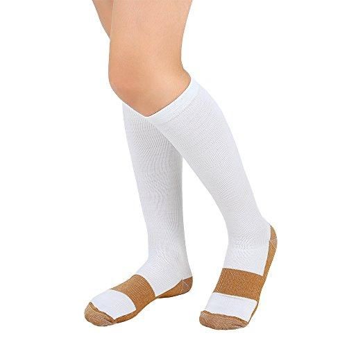 Copper Compression Socks - Support Stockings ~ Reduce Swelling!