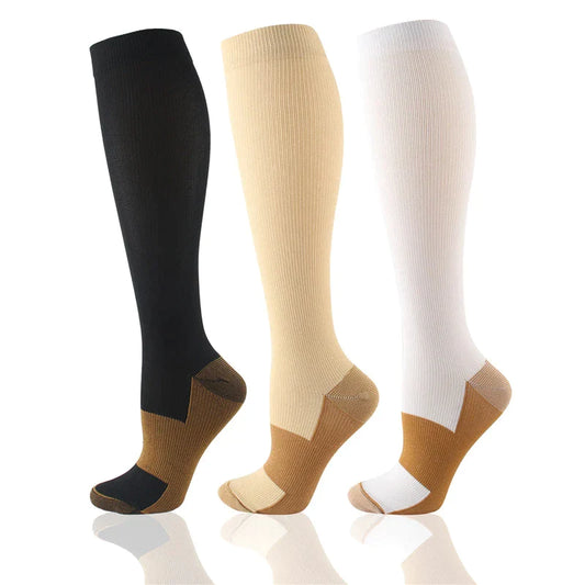 Petite Copper Compression Socks - Support Stockings ~ Reduce Swelling!