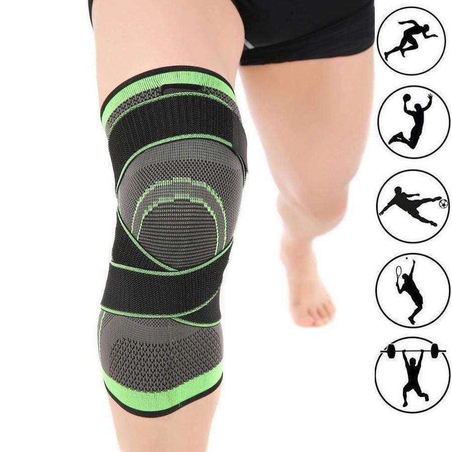 Knee Brace Compression Sleeve with Patella Stability Straps Knee Brace upliftex L
