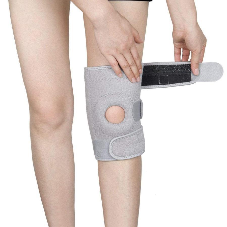 Knee Brace Patella Stabilzier Support Sleeve Knee Brace upliftex Gray