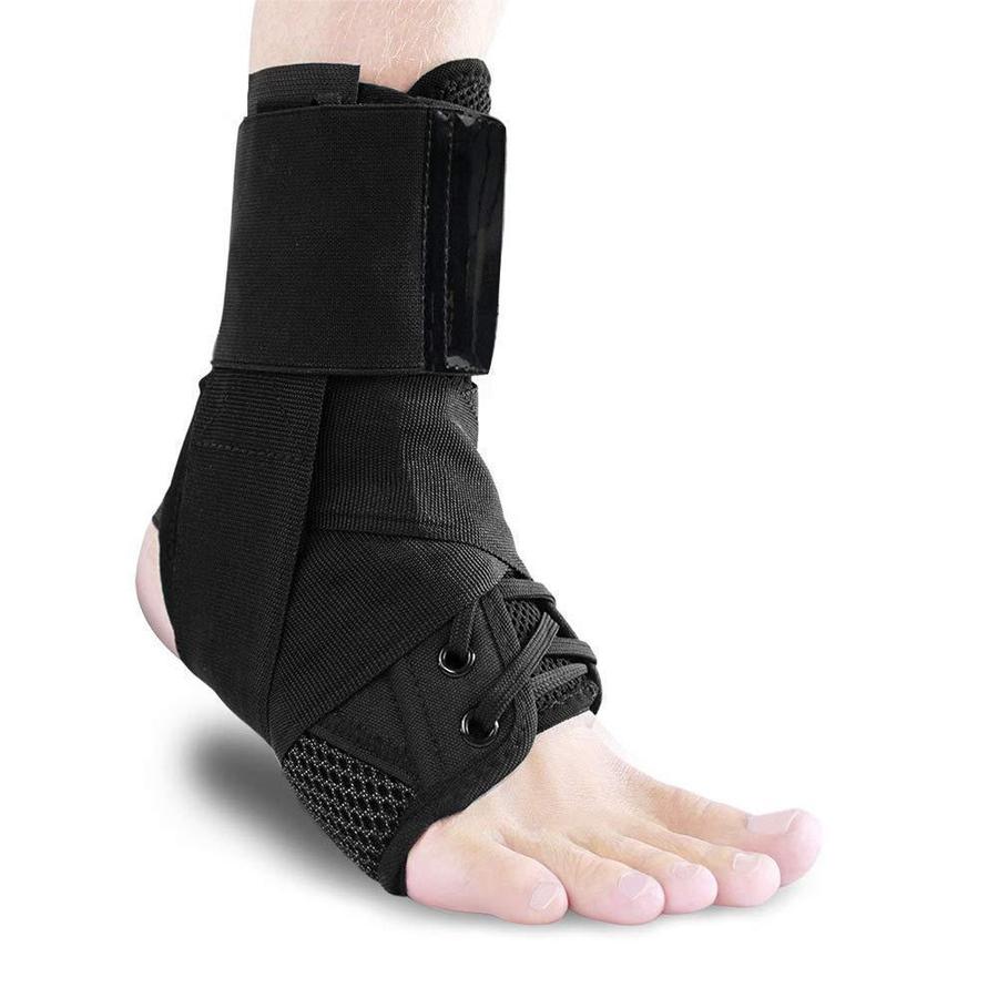 Lace Up Ankle Brace with Adjustable Stabilizer Straps