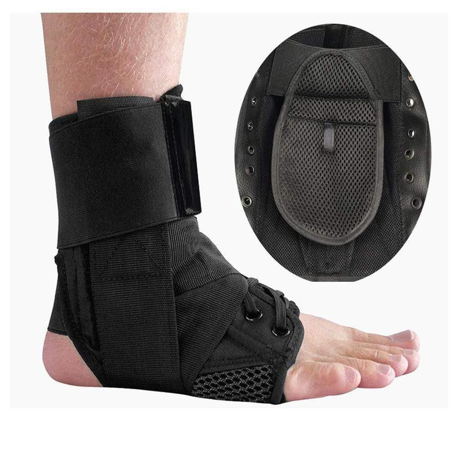 Lace Up Ankle Brace with Adjustable Stabilizer Straps