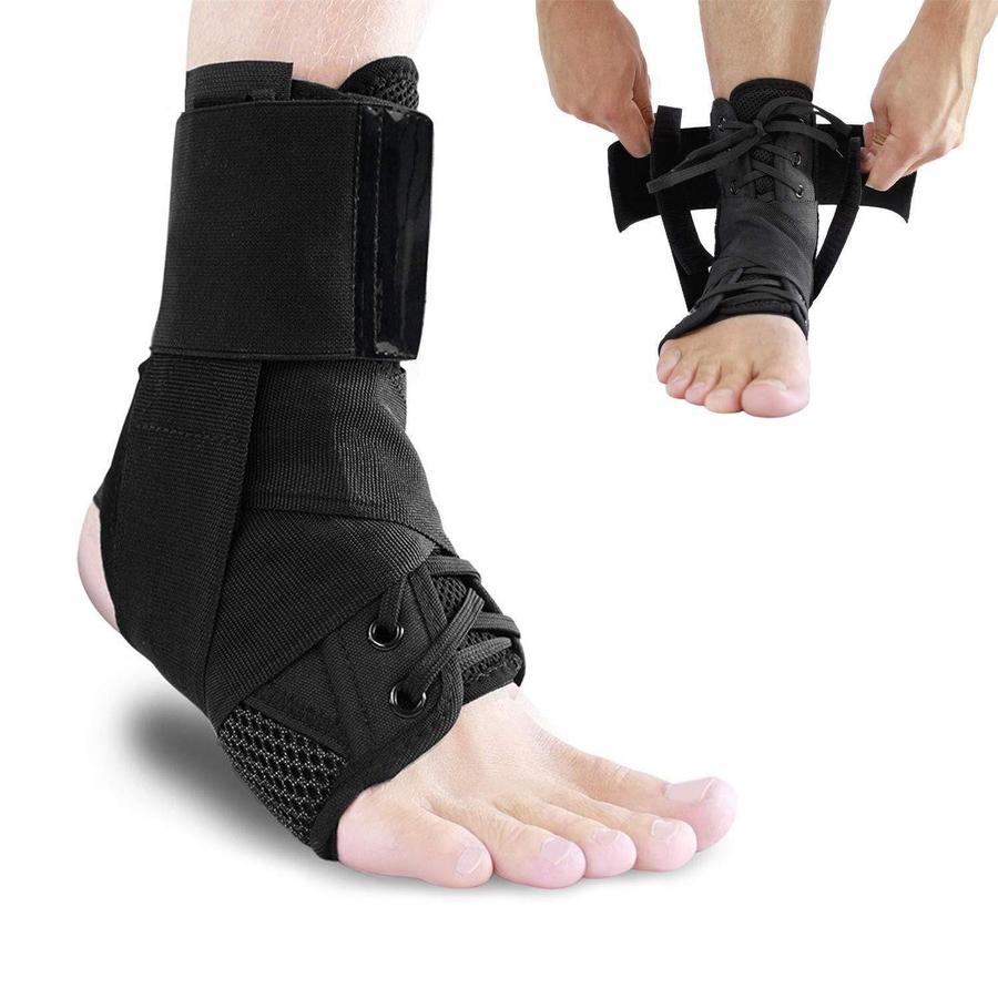 Lace Up Ankle Brace with Adjustable Stabilizer Straps